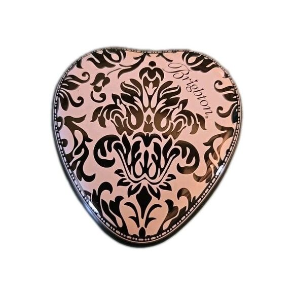 Brighton Jewelry Design Heart Tin 1 inch × 1/2 Inch, A Keepsake Box, Empty Gift - Picture 1 of 7